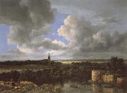 Jacob van Ruisdael A Landscape with a Ruined Castle and a Church Spain oil painting artist